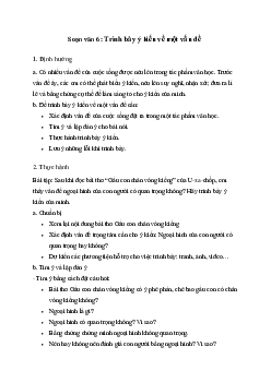 Soạn bài Trình bày ý kiến về một vấn đề - Cánh Diều 6