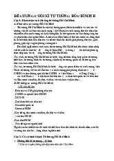 Đề cương cuối kỳ Khái Niệm và Hệ Thống Tư Tưởng môn Tư tưởng Hồ Chí Minh | Trường đại học Mở Hà Nội
