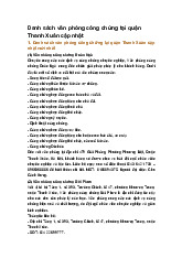 Danh sách văn phòng công chứng tại quận Thanh Xuân cập nhật