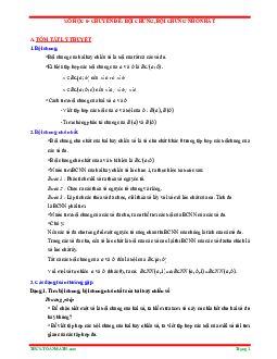 Tóm tắt lý thuyết và bài tập trắc nghiệm chuyên đề bội chung, bội chung nhỏ nhất