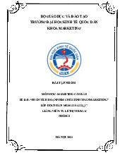Bài Báo Cáo (Report) - Kinh tế Chính trị Mác-Lê Nin (KTCT01) | Đại học kinh tế quốc dân NEU
