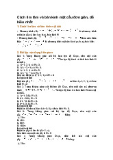 Cách tìm tâm và bán kính mặt cầu đơn giản, dễ hiểu nhất