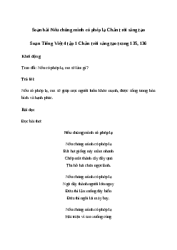 Soạn bài Đọc: Nếu chúng mình có phép lạ - Tiếng Việt 4 Chân trời sáng tạo
