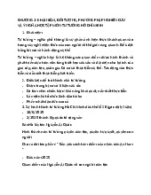 Chương 1 Môn Tư tưởng Hồ Chí Minh | Trường Đại học Nông Lâm, Đại học Huế