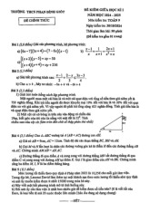 Đề giữa học kì 1 Toán 9 năm 2024 – 2025 trường THCS Phan Đình Giót – Hà Nội