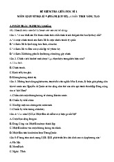 Đề thi giữa học kỳ 1 môn Lịch sử & Địa Lý lớp 9 năm học 2024 - 2025 | Bộ sách Chân trời sáng tạo