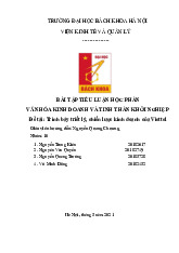 Tiểu luận Trình bày triết lý, chiến lược kinh doanh của Viettel | Môn Văn hóa kinh doanh và khởi nghiệp - Đại học Bách Khoa Hà Nội