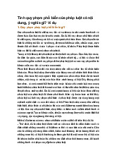 Tính quy phạm phổ biến của pháp luật có nội dung, ý nghĩa gì? Ví dụ