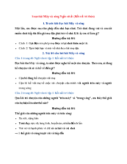 Soạn bài Mây và sóng (Kết nối tri thức) | Ngữ Văn 6 Kết Nối Tri Thức