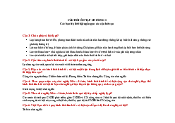 Câu hỏi ôn tập Chương 3 môn Chủ nghĩa xã hội khoa học | Trường Đại học Mở Thành phố Hồ Chí Minh