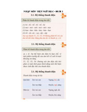 Tài liệu Âm đệm và âm chính môn Nhập môn Việt ngữ học | Trường Đại học Hà Nội