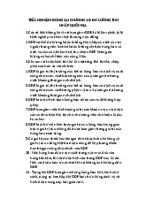 trắc nghiệm đúng sai chương 10 : Đo lường thu nhập quốc gia