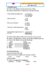 Đề Ôn Tập Cuối HK 1 Tiếng Anh 7 Global 2025-2026 Có Đáp Án File Nghe-Đề 7