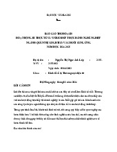 BÁO CÁO THU HOẠCH CHUYẾN ĐI THỰC TẾ NGÀNH LOGISTICS 21EL NĂM 2024 | Môn Trách nhiệm xã hội doanh nghiệp và đạo dức kinh doanh | Đại học Văn Lang