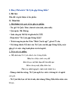 Phân tích “Tú Uyên gặp Giáng Kiều” | Văn mẫu 11 Chân trời sáng tạo