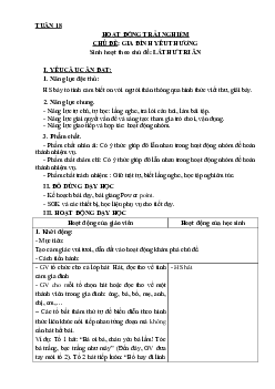 Chủ đề: Gia đình yêu thương - Tuần 18 | Hoạt động trải nghiệm 3 | Kết nối tri thức