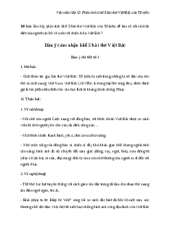 Phân tích khổ 5 bài thơ Việt Bắc của Tố Hữu (3 Dàn ý + 13 Mẫu) hay chọn lọc | Văn mẫu 12