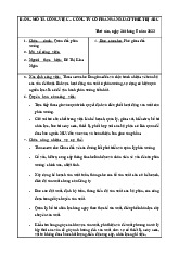Bảng mô tả công việc đồ án Quản đốc phân xưởng & chuyên viên phun xăm môn Quản trị nhân sự | Đại học Công nghệ Giao thông vận tải