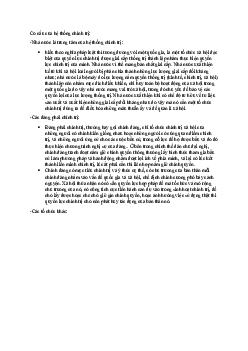 Cơ cấu của hệ thống chính trị?
