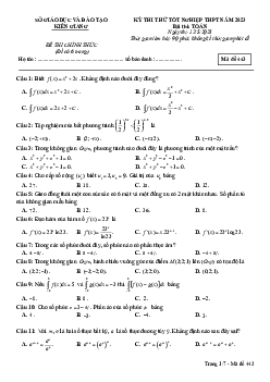 Đề thi thử THPT Quốc gia năm 2023 môn Toán Sở GD&ĐT Kiên Giang (có đáp án)