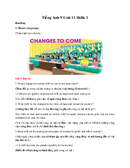 Tiếng Anh 9 Unit 11 Skills 1