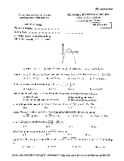 Đề thi HK1 Toán 10 năm học 2017 – 2018 trường THPT Trần Phú – Hà Nội