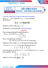 Bất đẳng thức Cauchy-Schwarz Dạng Engel - Chứng Minh Và Ứng Dụng | Chuyên Đề Toán | Trường đại học Sư Phạm Hà