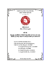 Báo cáo phân tích ngành sản xuất sắt, thép, gang việt nam giai đoạn 2015-2017 | Tiểu luận Tổ chức ngành | Đại học Ngoại Thương