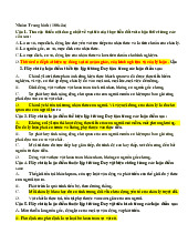 Bộ câu hỏi trắc nghiệm môn Triết học Mác – Lênin | Trường đại học kinh doanh và công nghệ Hà Nội