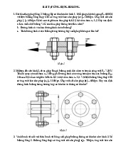 Bài Tập Ứng Dụng Bulong - Mối Ren Và Tính Toán Kết Cấu | Môn Nguyên lý - chi tiết máy - Đại học Sư phạm Kỹ thuật Thành phố Hồ Chí Minh