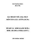 Bài thi kết thúc học phần về Kinh doanh thông minh môn Năng lực số ứng dụng | Học viện Ngân hàng