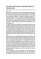 Cảm nhận nồi chè khoán trong truyện ngắn Vợ nhặt hay nhất