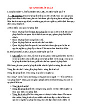 (4) KHÁI NIỆM VÀ ĐẶC ĐIỂM CỦA QUAN HỆ PHÁP LUẬT