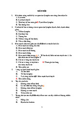 Trắc nghiệm mô phôi có đáp án | Đại học Y Dược Huế