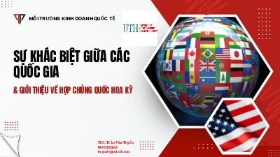 Chủ đề 1 Sự Khác Biệt Giữa Các Quốc Gia - Mỹ