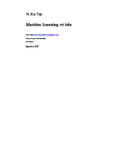 Tổng quan về Machine Learning cơ bản và các thuật toán chính