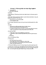 Chương 2: Nội dung chính của hoạt động Logistics | Kinh doanh quốc tế