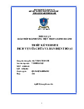 Thiết kế Website và Dịch vụ Sửa chữa | Tiểu luận Giao tiếp Đa phương tiện trong kinh doanh