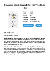 Hướng Dẫn Sáng Tạo Nội Dung: Content Hay Nói Thay Nước Bọt PDF