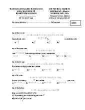 Đề thi trắc nghiệm Khoá 64 năm học 2023-2024 môn Đại số tuyến tính | Đại học kinh tế Quốc dân
