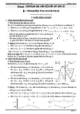 Kiến thức và bài tập Bài 1: Tính đơn điệu và cực trị của hàm số môn Toán 12