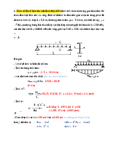 Bài tập môn học - Kết cấu Xây dựng | Trường Đại học Kiến trúc Hà Nội
