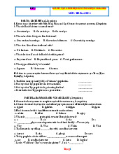 Đề Ôn Tập Cuối HK 1 Anh 8 Global Success 2025-2026 Có Đáp Án File Nghe-Đề 7