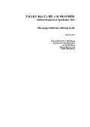 Tài liệu: Xây dựng website bán sách trực tuyến (Software Requirement Specification -SRS) | Đại học Bách Khoa, Đại học Đà Nẵng