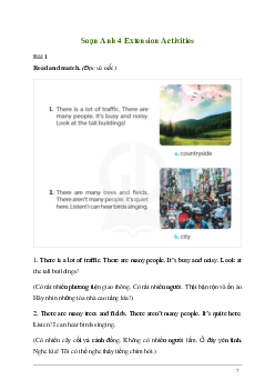 Giải Tiếng Anh lớp 4 Extension Activities review 2 | Global Success