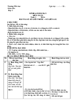 Giáo án Toán 2 sách Cánh diều (Cả năm) | Tuần 2