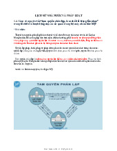 Khái niệm Tam quyền phân lập | Trường Đại học Luật - Đại học Quốc gia Hà Nội