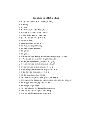 Công thức kinh tế vi mô | Trường đại học Điện Lực