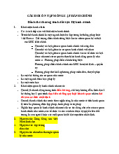 Tài liệu câu hỏi ôn tập luật hành chính | Trường Đại học Luật, Đại học Quốc gia Hà Nội