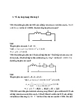 Bài tập Mạch điện | Đại học Bách Khoa Hà Nội